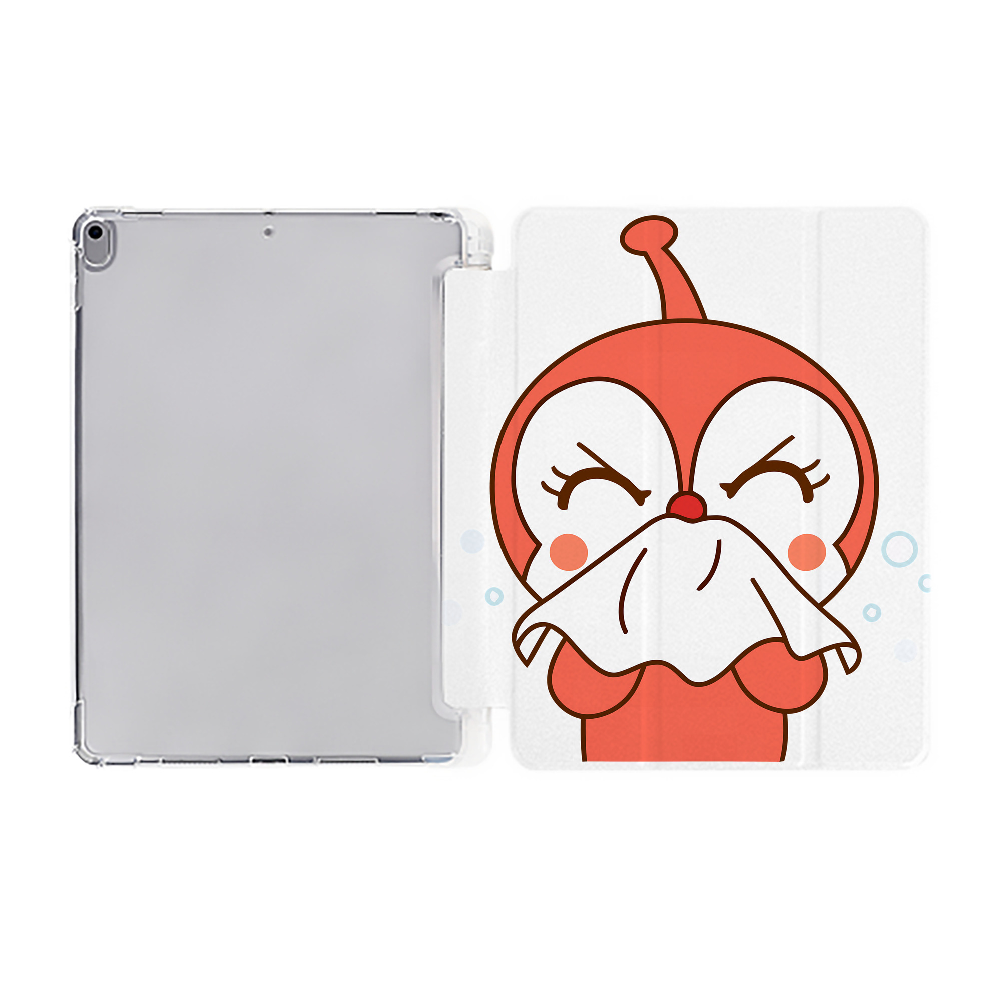 （画像用） アンパンマン Anpanman IPad ケース ペン収納付き 三つ折りスタンド PUレザー×シリコン 対応機種9.5/10.5/10.9インチ